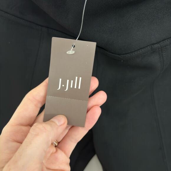 NWT J.Jill Faux Suede Leggings in Black - Size Small Petite - Picture 5 of 7